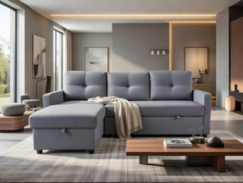 Image of DS Living The Savona 3 Seater Storage Sofa In Grey Or Silver