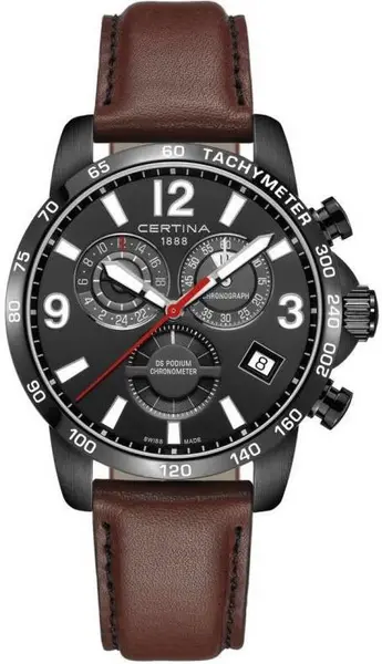 Image of Certina Watch DS Podium Chrono GMT - Black CRT-492