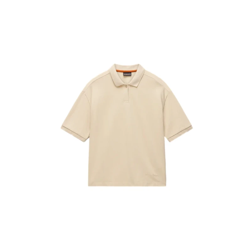Image of Womens polo shirt Napapijri Brilho Beige Female S
