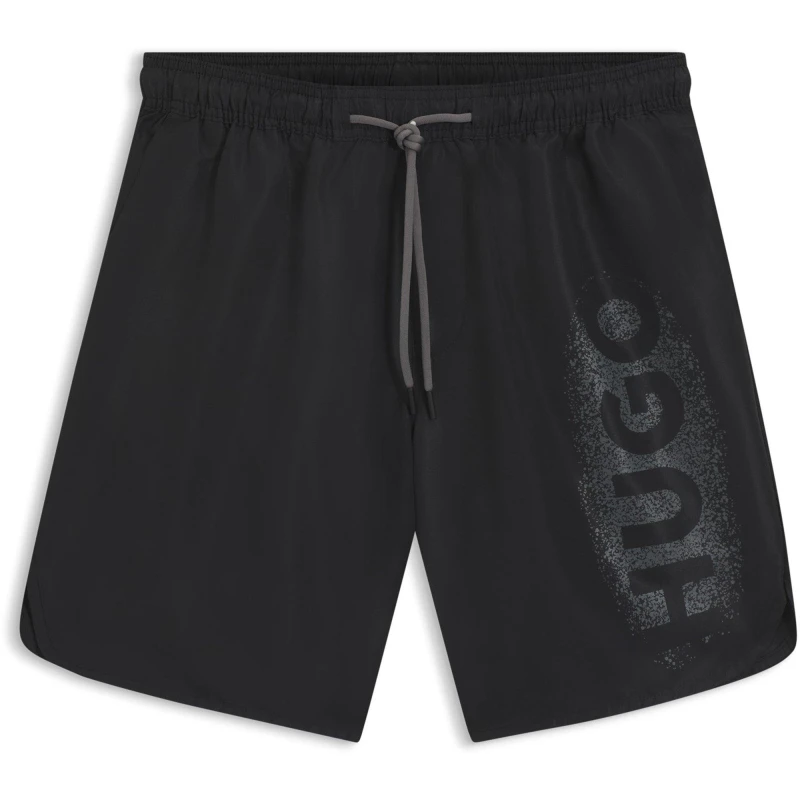 Image of Hugo Spray SwimShort Sn63 Black 001 male Medium