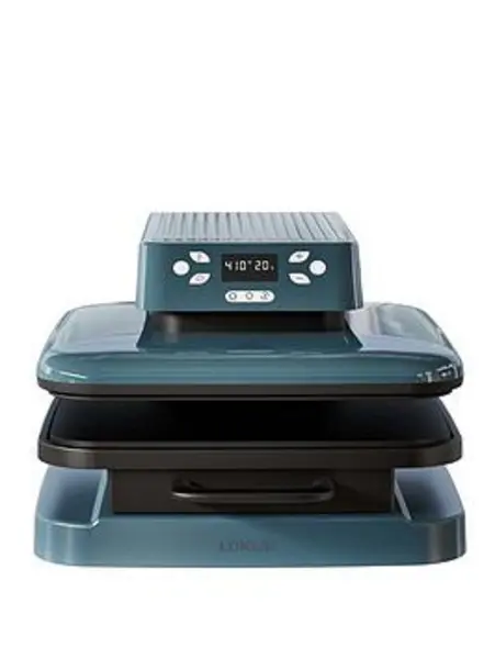 Image of AUTO HEAT PRESS MACHINE-DENIM Blue