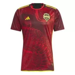 Image of adidas Seattle Away Shirt 2023 Adults - Red
