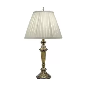 Image of Elstead Roosevelt - 1 Light Table Lamp Burnished Brass, E27