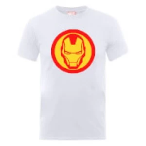 Image of Marvel Avengers Assemble Iron Man Symbol Sweatshirt - White - M