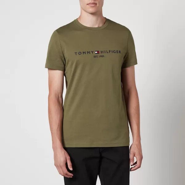 Image of Tommy Hilfiger Tommy Logo Cotton T-Shirt - M