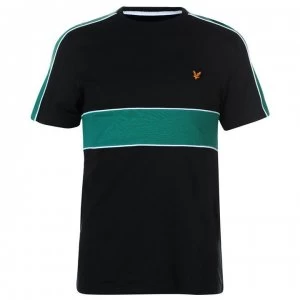 Image of Lyle and Scott Cut n Sew T Shirt - True Black 572
