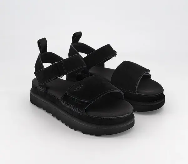 Image of UGG Womens Goldenstar Sandals Black, 4