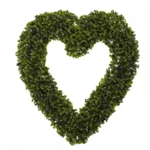 Image of Smart Garden Faux Decor Boxwood Heart