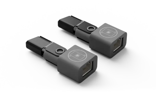 Image of Rally Mic Pod CAT Coupler Extend the length of Rally Mic Pod cables by connecting Rally Mic Pod CAT Coupler to a standard CAT cable. - Graphite