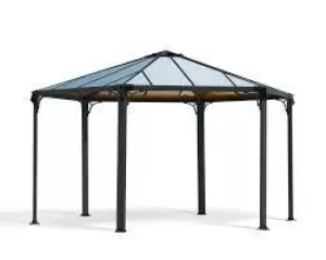 Image of Palram Monaco Hexagon Gazebo - Grey