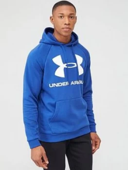Image of Urban Armor Gear Rival Fleece Logo Overhead Hoodie - Blue/White