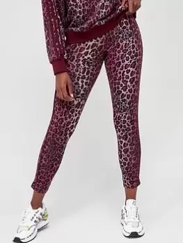 Image of adidas Originals Animal 7/8 Leggings - Maroon, Maroon, Size 6, Women