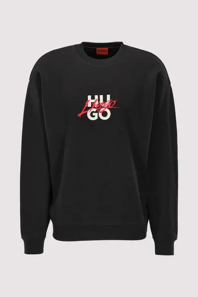Image of HUGO Dlogonty Graphic Sweatshirt Black L