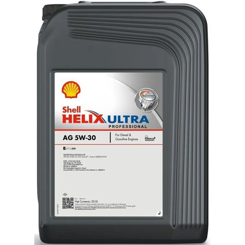 Image of SHELL 550045933 Engine oil Helix Ultra Professional AG 5W-30 Capacity: 20l Engine Oil (1862)
