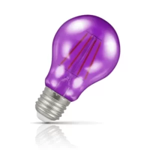 Image of Crompton GLS LED Light Bulb E27 4.5W (25W Eqv) Purple IP65 Harlequin