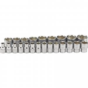 Image of Draper Expert 23 Piece 1/2" Drive Hex Socket Set Metric 1/2"
