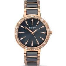 Image of Seksy Grey And Two Tone Watch - 2221