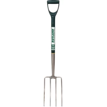 Image of Digging Fork Stainless Steel, Polypropylene Shaft - Rutland