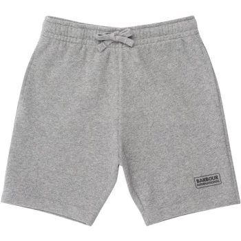 Image of Barbour International Boys Essential Sweat Shorts - Grey