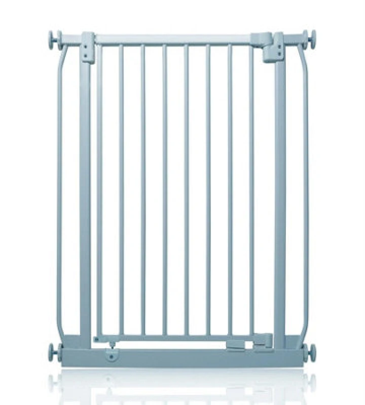 Image of Safetots Extra Tall Elite Safety Gate, 71Cm - 80Cm, Matt Grey, Extra Tall 96.8Cm In Height, Pressure Fit Stair Gate