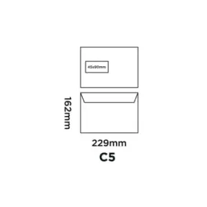 Image of Purely Everyday Nature First Wallet Self Seal Window White C5 162X229 90GSM - Bo