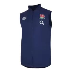 Image of Umbro England Rugby Gilet Mens - Blue