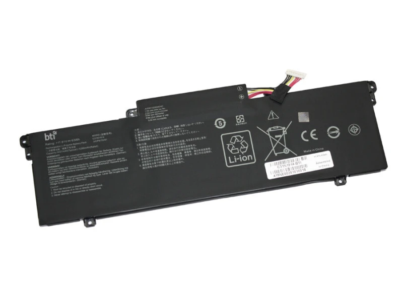 Image of BTI BTI 0B200-03730100 compatible 63Wh 3-cell battery for ASUS ZENBOOK 14 E410 E510 L410 ZENBOOK 14 0B200-03730100-BTI