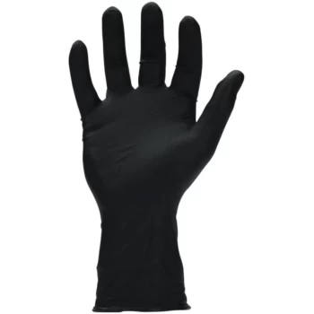 Image of Disposable Gloves, Black Nitrile (Box-50) (M) - Sw Safety