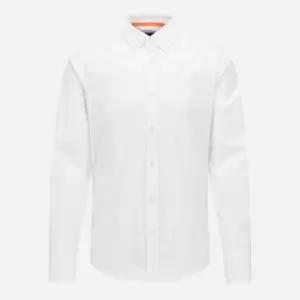 Image of BOSS Orange Mens Mabsoot_2 Shirt - White - S