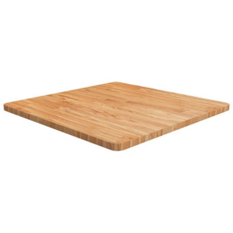 Image of Vidaxl Square Table Top Light Brown 70X70X2.5Cm Treated Solid Wood Oak