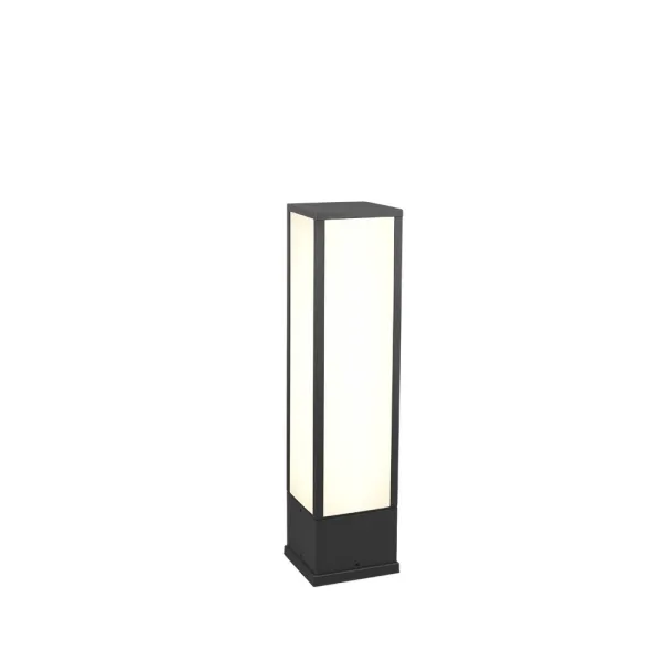 Image of Fuerte Modern Outdoor Pedestal Light Anthracite 3000K IP54