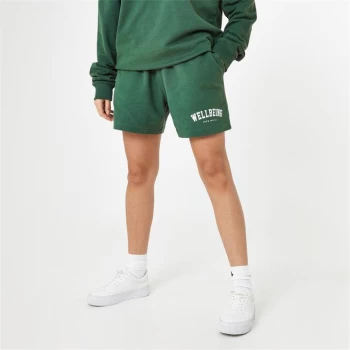 Image of Jack Wills Unisex Wellbeing Sweat Shorts - Dark Green