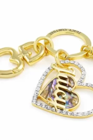 Image of Juicy Couture Jewellery Mother Of Pearl Heart Key Fob JEWEL WJW909-710-U