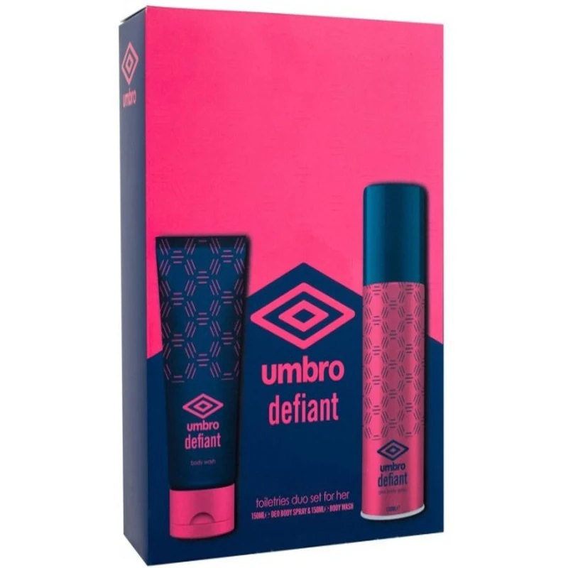 Image of Umbro Defiant Gift Set 150ml Body Spray + 150ml Body Wash