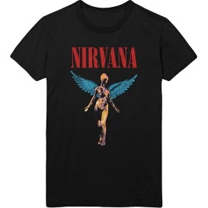 Image of Nirvana - Angelic Unisex Medium T-Shirt - Black