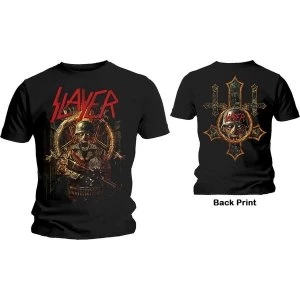 Image of Slayer - Hard Cover Comic Book Unisex Medium T-Shirt - Black