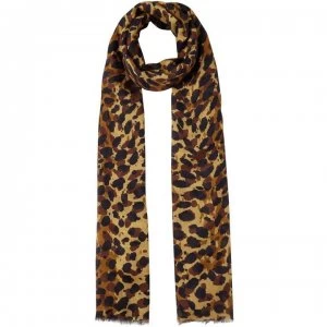 Image of Biba Rudy leopard scarf - Natural