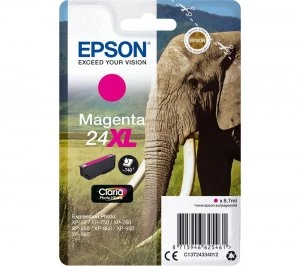 Image of Epson 24XL Elephant Magenta Ink Cartridge