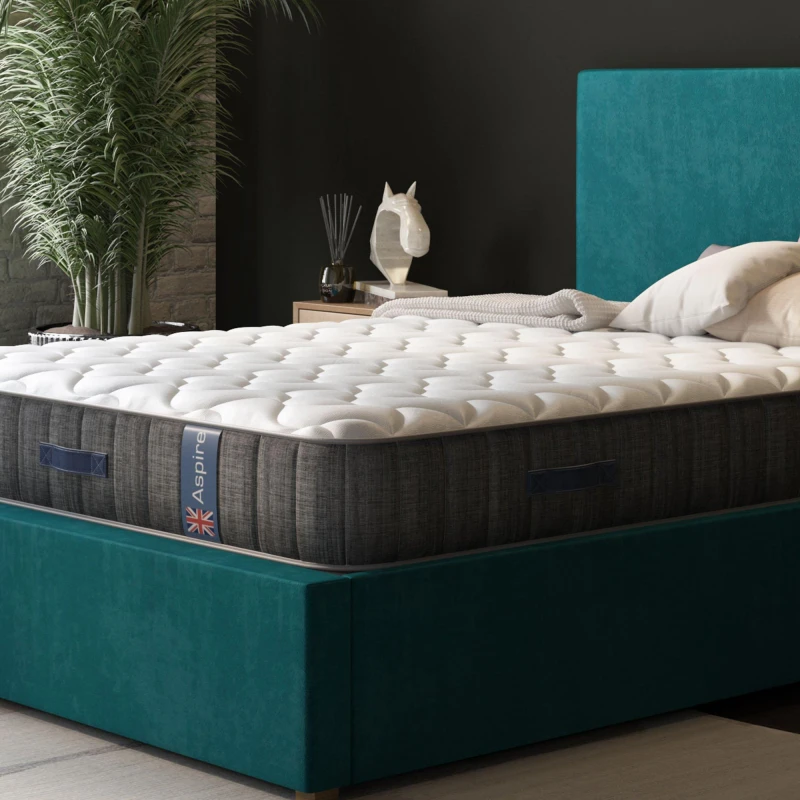 Image of Aspire Aspire Medium Comfort Hybrid Pocket Mattress in White Size: King White King Unisex 5057632299390