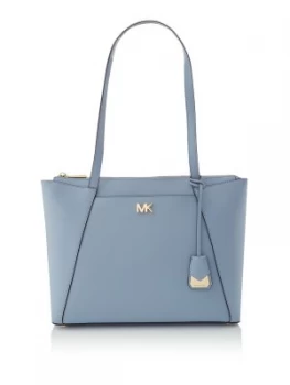 Image of Michael Kors Maddie medium top zip tote bag Light Blue