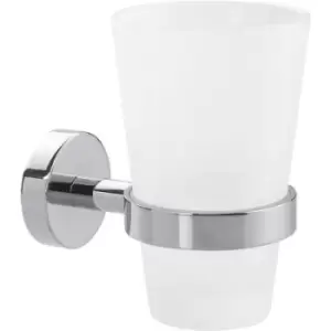Image of tesa 40327-00000-00 SMOOZ Tumbler Adhesive Chrome (glossy), White (satin)