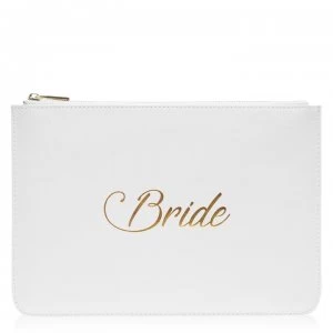 Image of Uncut Dress Bridal Makeup Bag - White Br