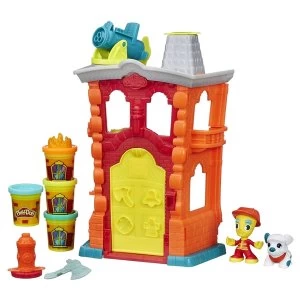 Image of Hasbro Play-Doh Town Firehouse Playset