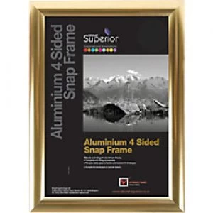 Image of Stewart Superior Wall Mountable Snap Frame A3 350 x 12 x 260 mm Polished Gold