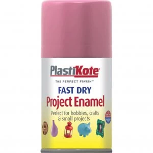 Image of Plastikote Dry Enamel Aerosol Spray Paint Hot Pink 100ml