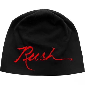 Image of Rush - Logo Unisex Beanie Hat - Black