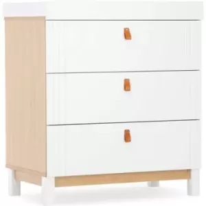 Image of CuddleCo Rafi Dresser & Changer, Oak/White - Oak/White
