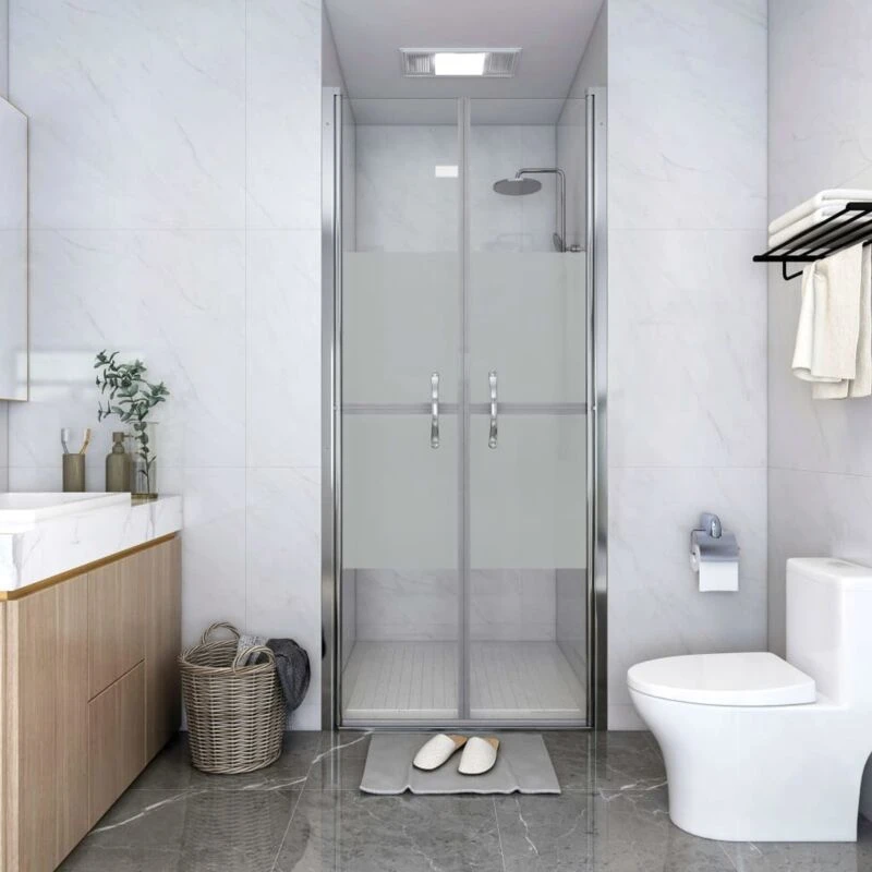 Image of VIDAXL Shower Door Half Frosted esg 86x190cm Vidaxl 8720286168219