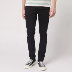Image of Nudie Jeans Mens Lean Dean Tapered Jeans - Dry Ever Black - W32/L32