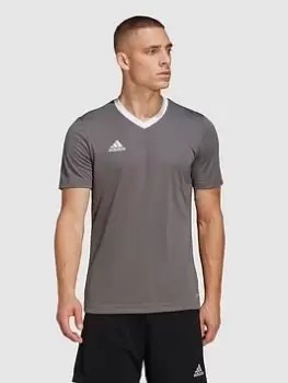 Image of adidas Mens Entrada 22 Training Tee - Grey, Size S, Men